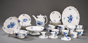 Kgl. P. Blå blomst kaffestel dele 39