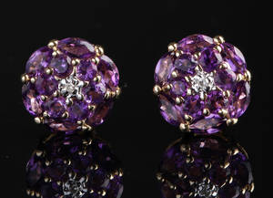 Par ametyst ørestikkere 2