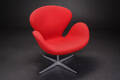 Arne Jacobsen. Lænestol Svanen model 3320, uld