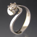 Solitaire ring ca. 0.44 ct.