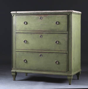 Svensk byrå i gustaviansk stil, 1800-tal