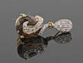 Smokey quartz and diamond pendant approx. 0.15ct
