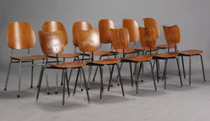 Dansk møbelproducent. Skolestolestabelstole 11
