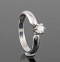 Soliteire ring in  14k with brilliant cut diamond 0.25 ct