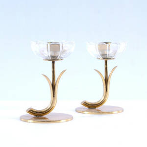 LJUSSTAKAR, 1 par Ystad Metall Gunnar Ander.