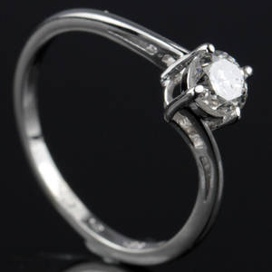 Solitaire ring ca. 0.60 ct.