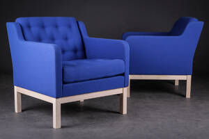 Erik Jørgensen. Par lænestole, model Ej-315-1. 2 