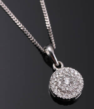 Brillantvedhæng 14 hvidguld 0.25 ct 2