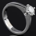 Solitaire ring ca. 0.75 ct.