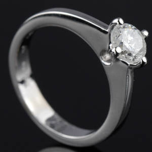 Solitaire ring ca. 0.75 ct.