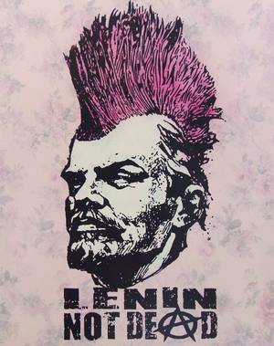 Marek Braun, Lenin, Mischtechnik auf Leinwand