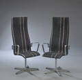 Arne Jacobsen. Et par højryggede Oxford kontorstole, model 3272. 2