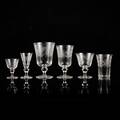 Glasservis, ca. 80 delar