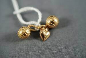 BERLOCKER, 3 ST, 18K GULD, VIKT 2,5 GR