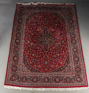 Persisk handknuten matta, Kashan, 397x289 cm