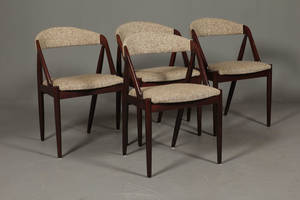 Kai Kristiansen. Spisestuestole i bejdset egetræ 4