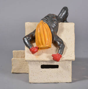 Kasper Holten, stentøj, abstrakt skulptur, Man ved aldrig hvad der venter en