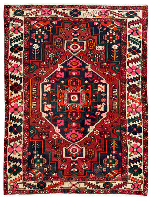 Persisk handknuten matta, Bakhtiari 195x140 cm