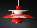Poul Henningsen, PH50 pendel, rødlakeret