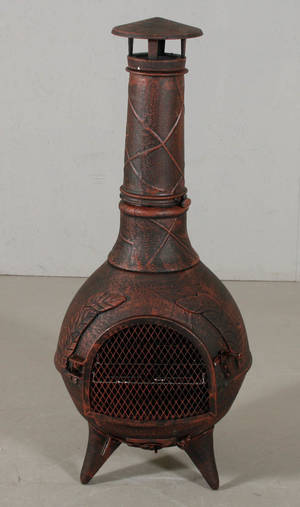 Kombinerad grill och kamin gjutjärn