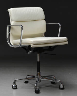 Charles Eames. Kontorstol, Soft Pad Alu Chair, model EA 217  Denne vare er sat til omsalg under nyt varenummer 4668814