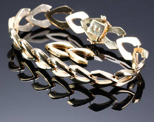 Vintage armlænke af 14 kt. guld