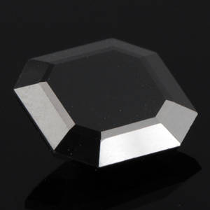 Uindfattet behandlet sort diamant ca 9.66  ct