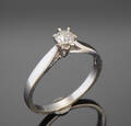 Brillant solitairering ca 0.25 ct