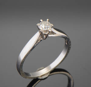 Brillant solitairering ca 0.25 ct