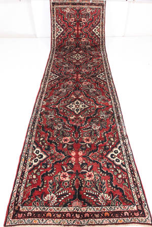 Orientmatta, handknuten, Hamedan, 410x112 cm