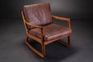 Ole Wanscher. Gyngestol af teak, model FD 110 