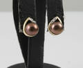 9K gold fresh water  diamond earrings