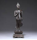 Buddha, bronze, 1900-tallet 