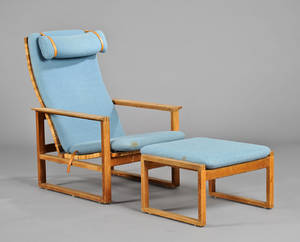 Børge Mogensen 1914-1972. Slædestol med tilhørende skammel 2