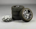 Brock Alufælge 16 samt Bridgestone Potenza 19545R16 dæk
