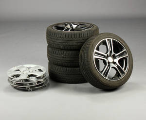 Brock Alufælge 16 samt Bridgestone Potenza 19545R16 dæk