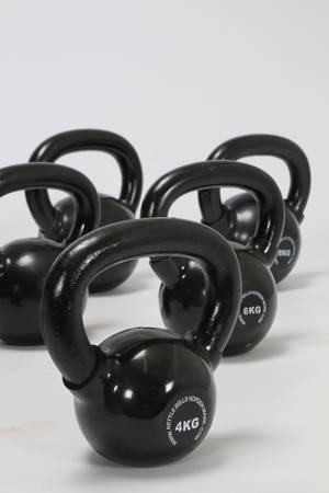 Kettlebell håndvægte - vinylbelagte 8