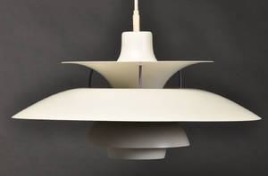 Poul Henningsen PH5 pendel, hvidlakeret.