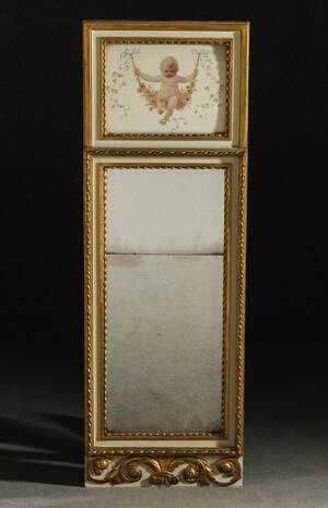 Spegel, sengustaviansk, omkring år 1800