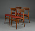 Farstrup Møbler. Fire stole af teak og bøg 4                     