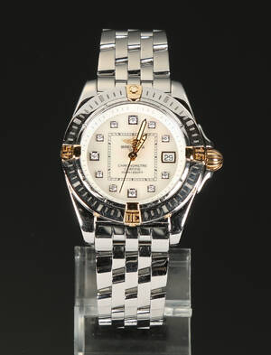 Breitling Cockpit Lady, damearmbåndsur med brillanter  Denne vare er sat til omsalg under nyt varenummer 4101830