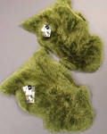 New Zealandsk lammeskind - premium skind - green. 2