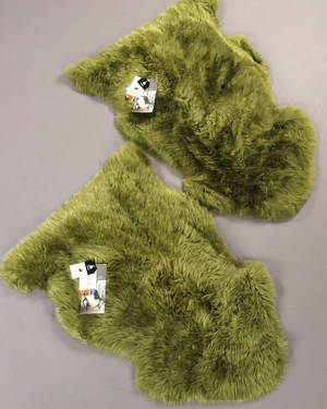 New Zealandsk lammeskind - premium skind - green. 2