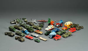 Samling legetøjsbiler, Tekno, Dinky, Corgi m.v. ca. 65