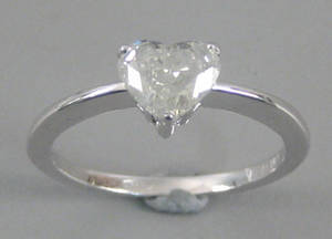 Solitairering. Ca. 0.81 ct
