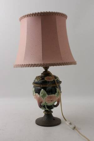 Bordslampa, Majolika