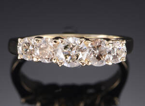 Brillantring, ca 1.63 ct