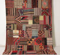 Orientmatta, flatvävd, Patchwork, 303x232 cm