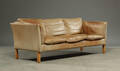 Mogens Hansen, 3-pers. sofa, lyst skind Denne vare er sat til omsalg under nyt varenummer 4279663