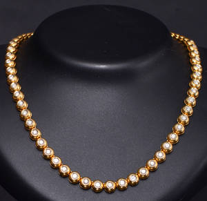 Collier i guld med briljanter